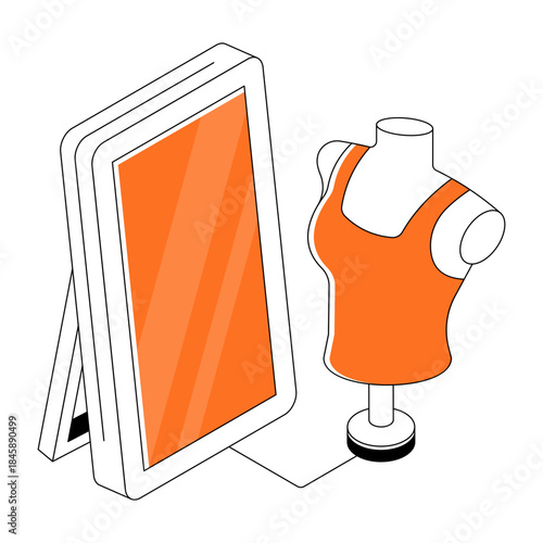 An eye catching design illustration of blouse