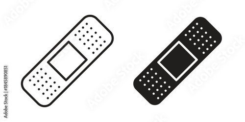 Bandage icon Collection for mobile and web apps. Editable stroke line and glyph icons.