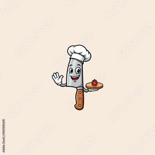 Kitchen knife icon flat vector design.