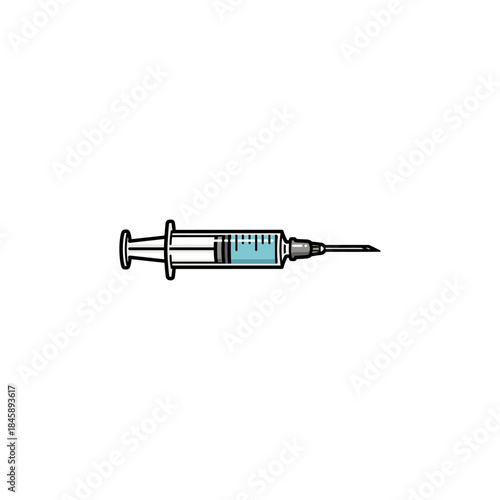 Syringe icon flat vector design.