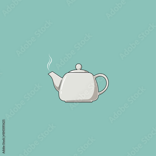 Teapot icon flat vector design.