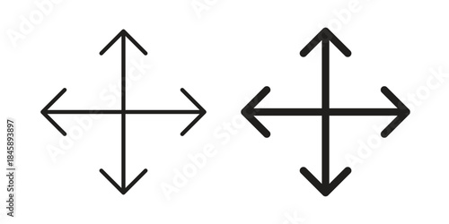 Drag icon Collection for mobile and web apps. Editable stroke line and glyph icons.