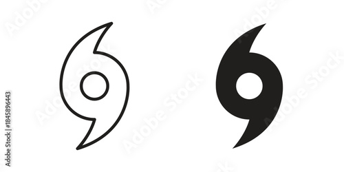 Hurricane icon Collection for mobile and web apps. Editable stroke line and glyph icons.