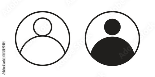 Log in icon Collection for mobile and web apps. Editable stroke line and glyph icons.