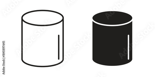 Marshmallow icon Collection for mobile and web apps. Editable stroke line and glyph icons.