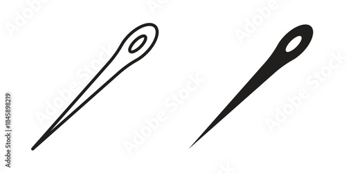 Needle icon Collection for mobile and web apps. Editable stroke line and glyph icons.