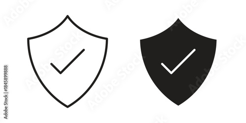 Protection icon Collection for mobile and web apps. Editable stroke line and glyph icons.