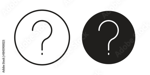 Question icon Collection for mobile and web apps. Editable stroke line and glyph icons.