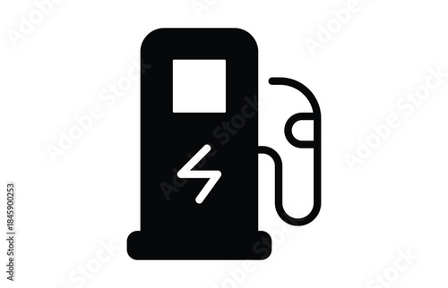 Electric Fuel Pump Icon for Energy Efficiency and Sustainable Transportation