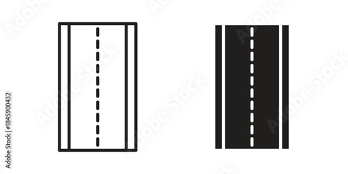 Road icon Collection for mobile and web apps. Editable stroke line and glyph icons.
