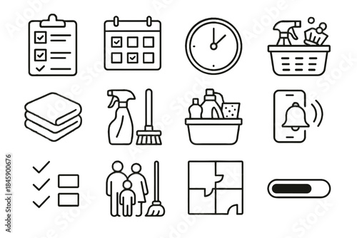 Friendly icon basket vector eco icons bar bottle board reminder bell progress