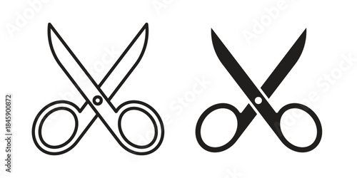 Scissor icon Collection for mobile and web apps. Editable stroke line and glyph icons.