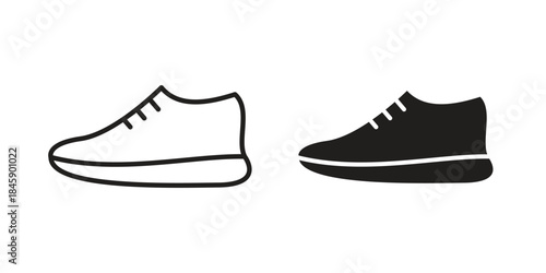 Shoes icon Collection for mobile and web apps. Editable stroke line and glyph icons.