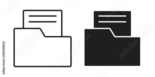 Store files icon Collection for mobile and web apps. Editable stroke line and glyph icons.