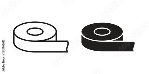 Tape icon Collection for mobile and web apps. Editable stroke line and glyph icons.