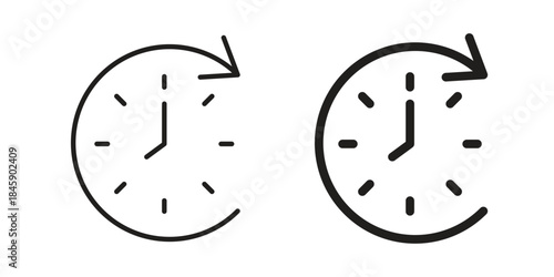 Time forward icon Collection for mobile and web apps. Editable stroke line and glyph icons.