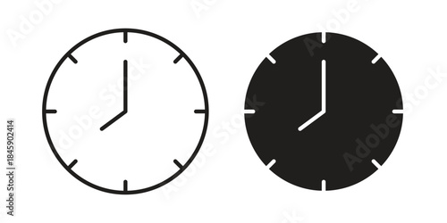 Time icon Collection for mobile and web apps. Editable stroke line and glyph icons.