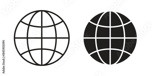 Website icon Collection for mobile and web apps. Editable stroke line and glyph icons.