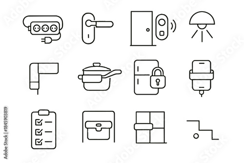 Icons diaper strip station icon pot vector safety grip phone bumper home