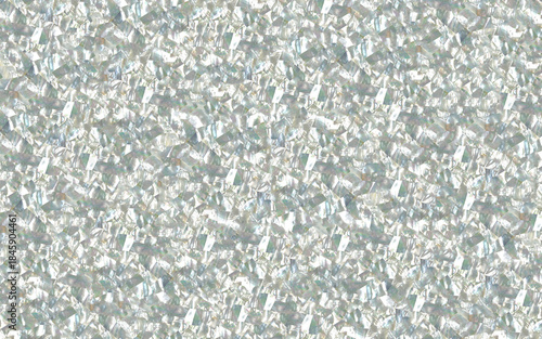 Natural mother of pearl texture in faceted mosaic pattern