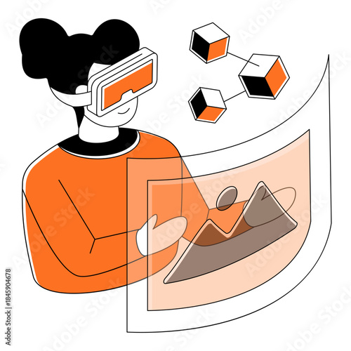 Premium download illustration of vr image