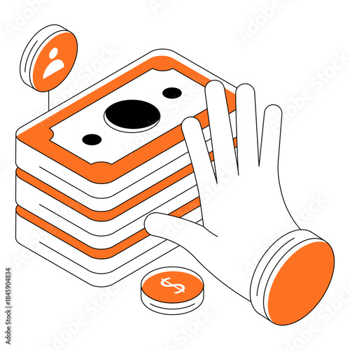 A beautiful design illustration of no bribery