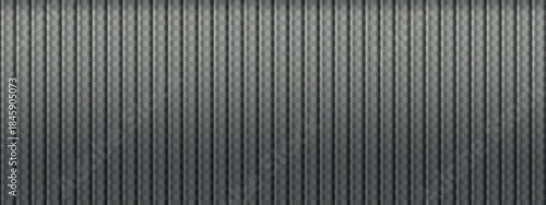 Gradient texture of ribbed glass. Effect of lined corrugated acrylic glass window isolated on transparent background