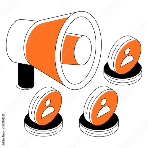 Premium download illustration of election campaign