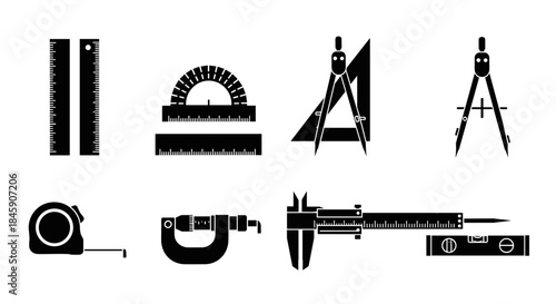 Engineering tools arranged on a flat surface showcase precision and technical craftsmanship