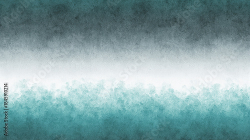 Soft teal and stone gray watercolor ombre texture with gentle horizontal transitions and subtle paper grain, seamless abstract background for modern design