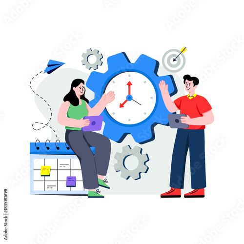 Time reminder, effective time management, time development, time organization, time optimization,