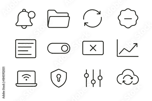 Expired icon connection sync vector digital notification folder shield subscription icons symbol