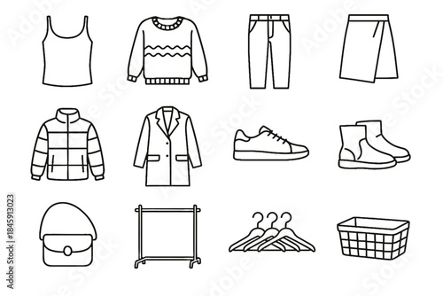 Urban smart sneakers wardrobe lightweight vector icons storage cotton straight rail crossbody