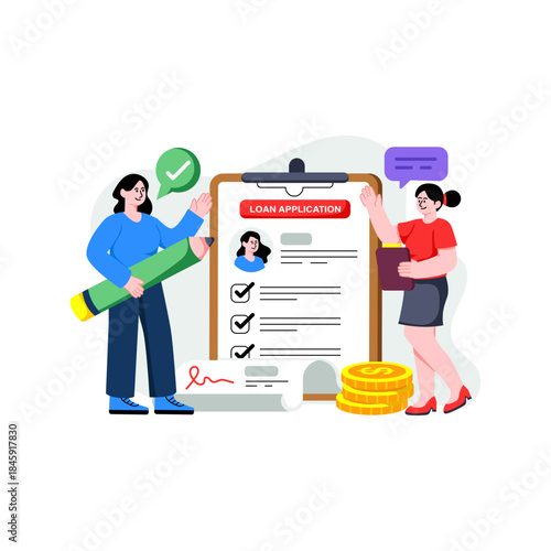 Vector design of loan application