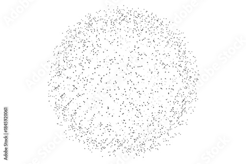 Abstract Plexus sphere or circle. Dots connected by lines. Technology abstract background. Minimalist mesh backdrop. Abstract polygonal shape.