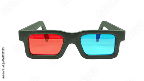3D Glasses Isolated on White Background