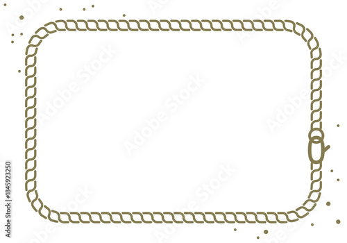 Plain and simple metal chain frame. Chain Border