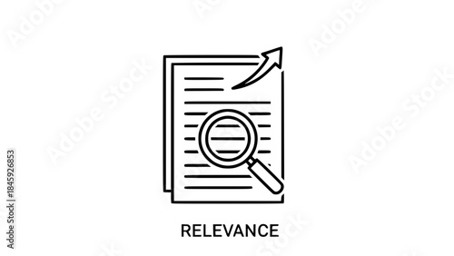Document review reveals growth during audit on white background showing upward trending graph with magnifying lens examining data