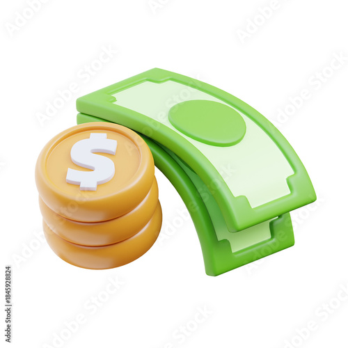 euro coins and dollar sign