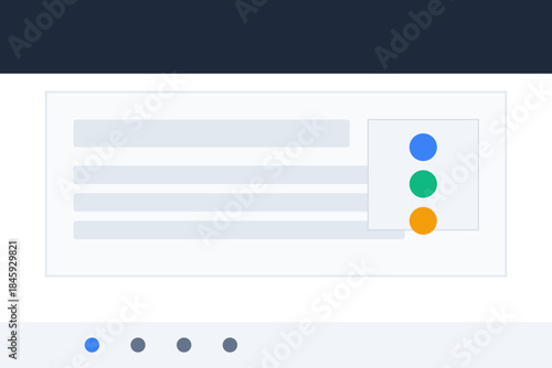 Digital Interface Element: A sleek, modern digital interface element, showcasing an abstract representation of data visualization. Featuring an orderly arrangement.