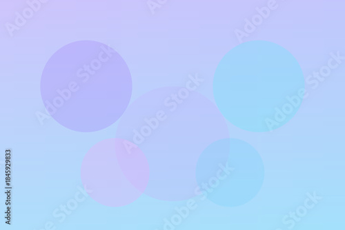 Abstract Color Gradient: Gentle spheres drift across a pastel gradient, creating a soft, ethereal atmosphere filled with serenity and tranquility.
