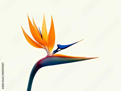 Stunning bird of paradise flower with vibrant colors
