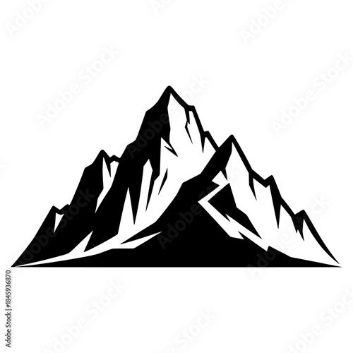 mountain landscape vector illustration