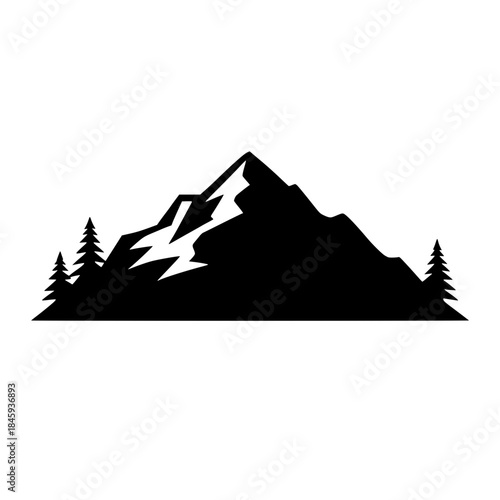 vector illustration of a mountain 