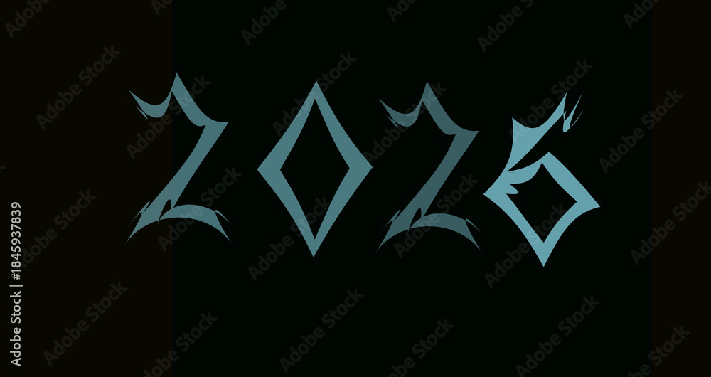 Fototapeta premium Design for 2026A composition of geometric shapes