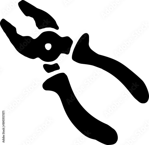 Pliers Tool Silhouette Icon
