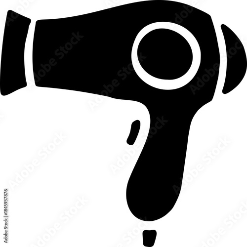Hair Dryer Silhouette Icon