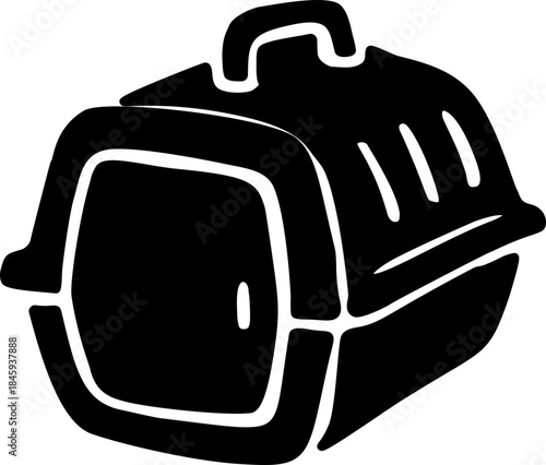 Pet Carrier Doodle Icon