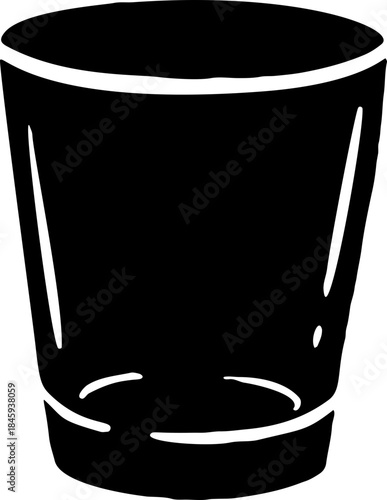 Tumbler Glass Hand Drawn Icon