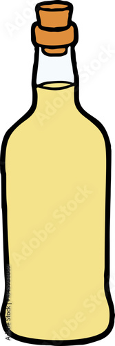 Doodle Bottle Hand Drawn